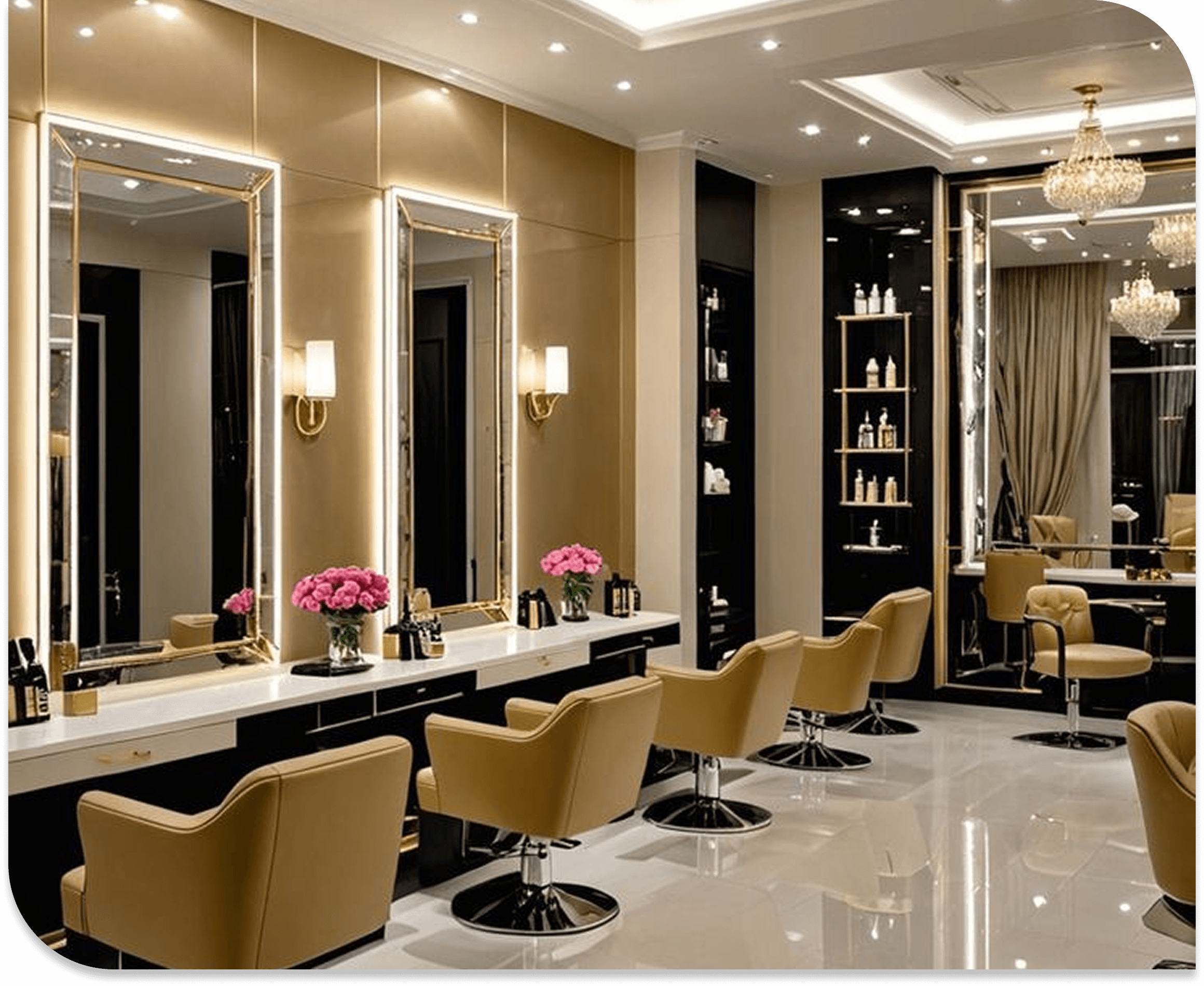 GlowVita Salon Dashboard Overview